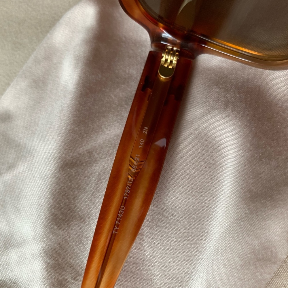 Tory Burch Orange Sunglasses with Brown Lenses - Picture 5 of 6